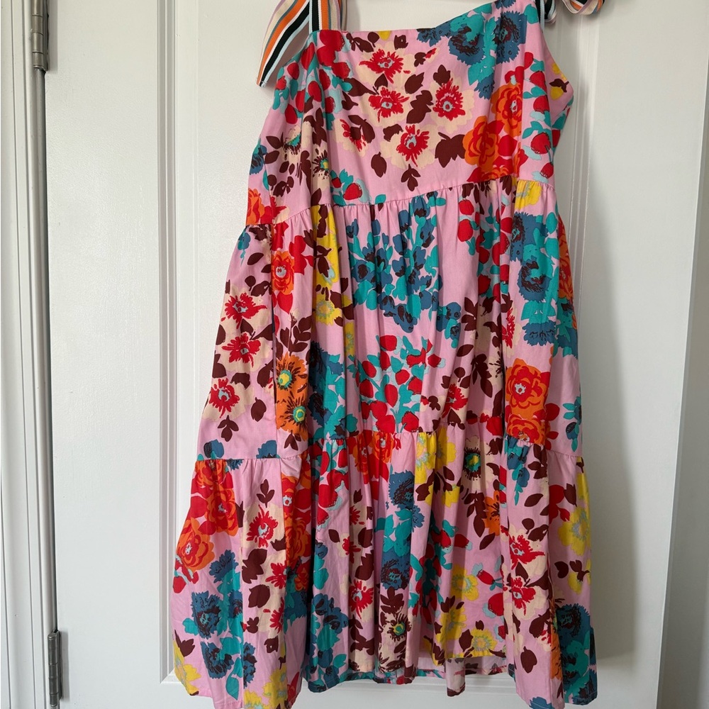 Peter Som Pink and Striped Dress